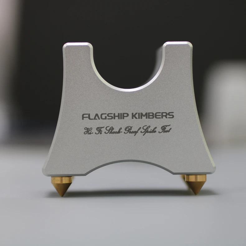 4 stücke Neue Kabel Fach HIFI Halten Lautsprecher Power Draht Tablett Stehen Füße Spike Unterstützung Rahmen Aluminium Trailing Pad Absorber audio Spikes – Detail 6