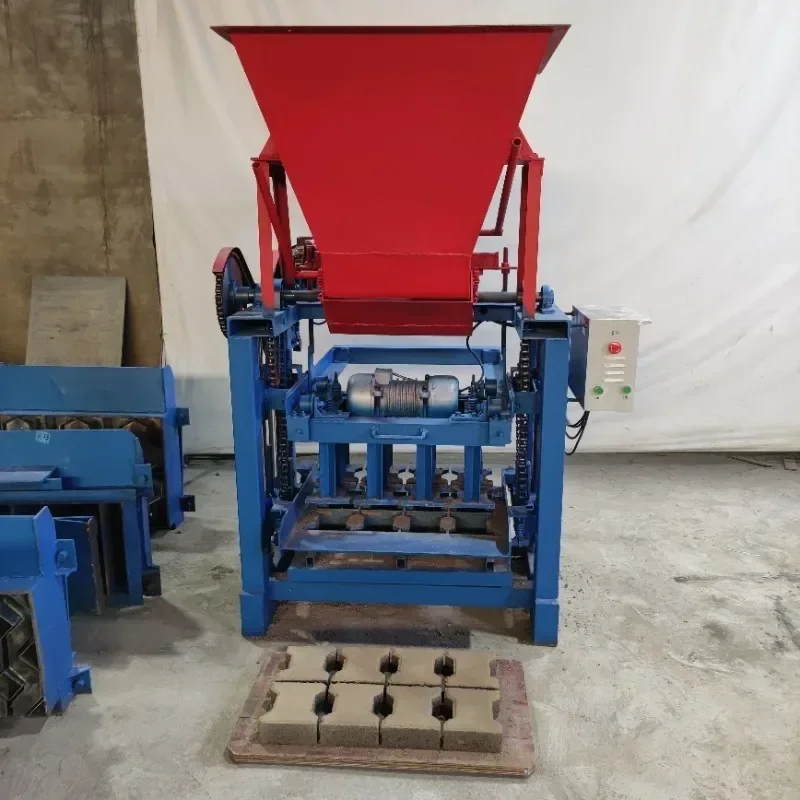 Semi Automatic Hollow Block Making Machine Interlocking Cement Brick Making Machinery Cement Block Brick Making Machine