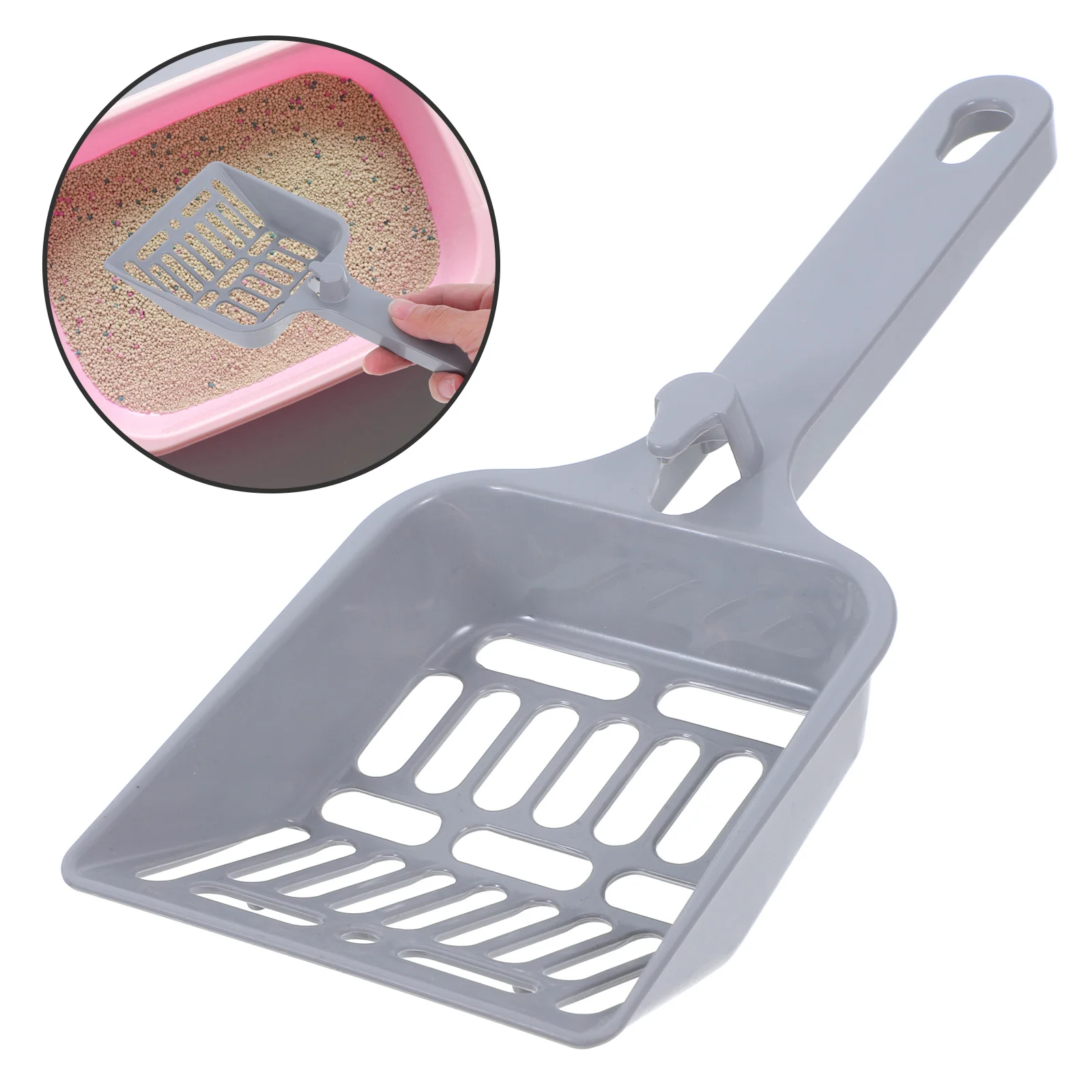

Cat Litter Scoop Oversized Mesh Wide Head Heavy Duty Durable Plastic Ergonomic Handle Sifting Litter Box Pet Supplies