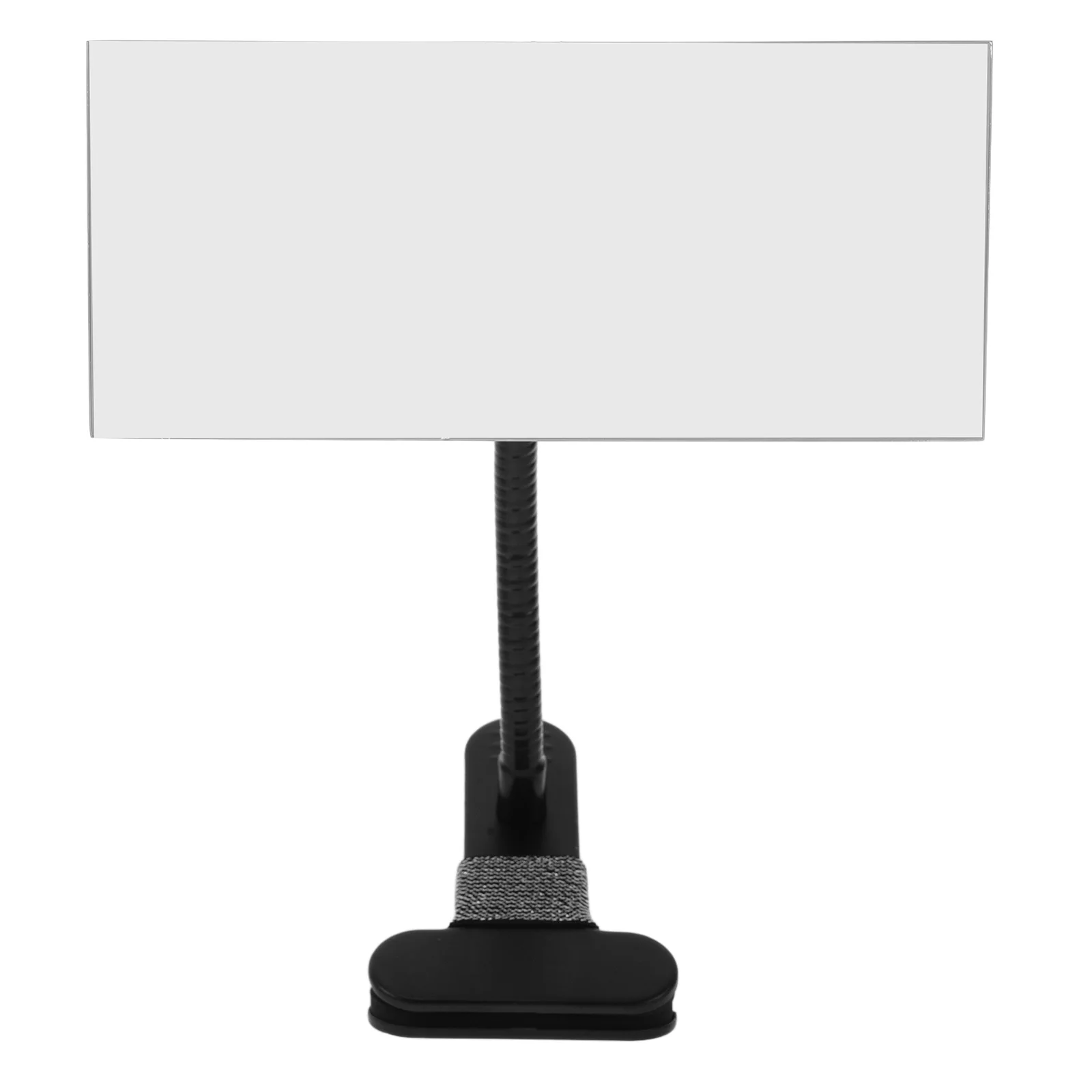 

Clip on Security Mirror Black Cubicle Convex Desk Computer Monitor to See Behind You for Personal