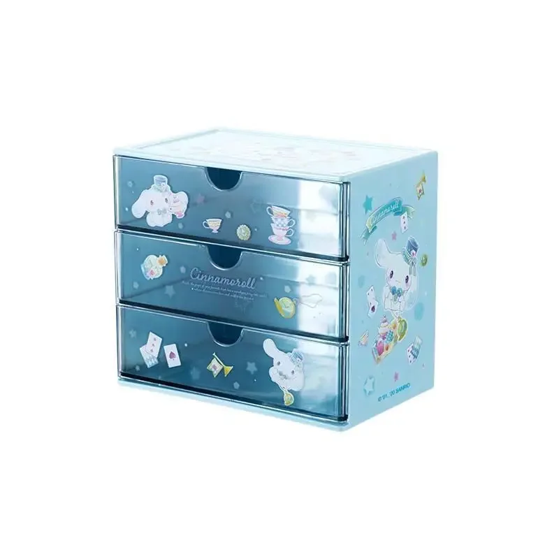 Miniso Kawaii Anime Cinna moroll meine Melodie Schublade Schmuck Aufbewahrung sbox niedlichen Cartoon Sanrio Pompo mpurin zarten Fall Geschenke Spielzeug