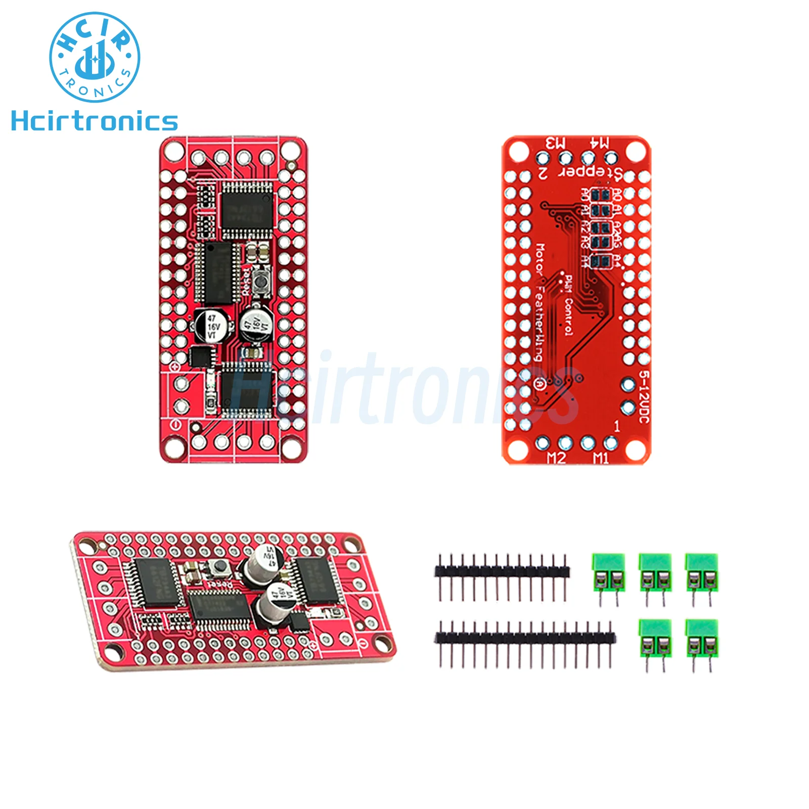 PCA9685 TB6612 Модуль контроллера скорости шагового двигателя, плата контроллера двойного драйвера двигателя постоянного тока