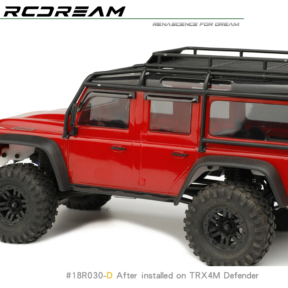 RCDream 1-18 1-24 Window Weather shield For TRX4M Defender Axial SCX24 FCX24 #18R030-W/D