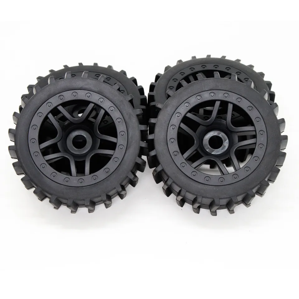 Set De 4 Pneus RC 138mm 1/7 – Compatible ARRMA Mojave, Traxxas UDR, FS, Yikong DF7 – Roues 17mm, Grip Et Solidité Garantis
