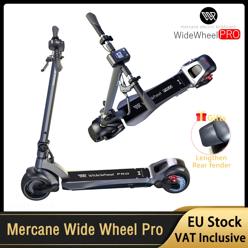 EU Stock Mercane WideWheel PRO Foldable Smart Electric Scooter 1000W Dual Motor Disc Brake Hoverboard Electric Skateboard Adult