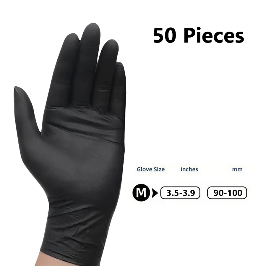 20/50 Stück Einweg-Nitrilhandschuhe, latexfrei, für Nagelpflege, Friseurarbeiten, Tattoo-Vorbereitung und Reinigungswerkzeuge für Salons. – Detail 11