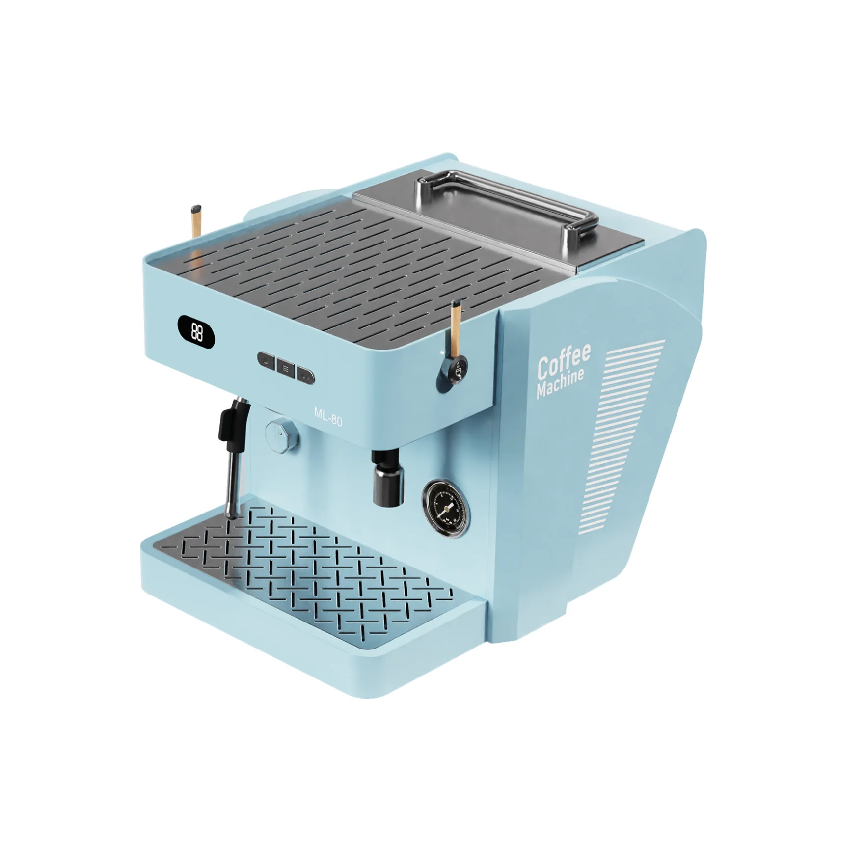 

Электрическая полуавтоматическая кофемашина ML80 с двойной системой нагрева, 2400 Вт, быстрый нагрев, термостатическое заваривание, вибрационная система, для домашнего использования