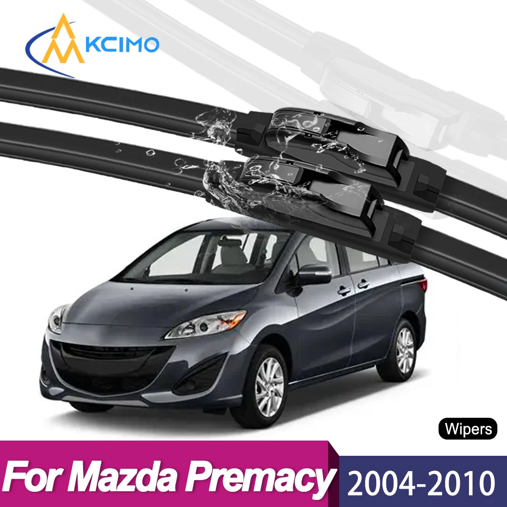 

All Weather Durable Wiper Blades For Mazda Premacy CR 2004-2010 Front Windshield Wiper Soft Rubber Frameless