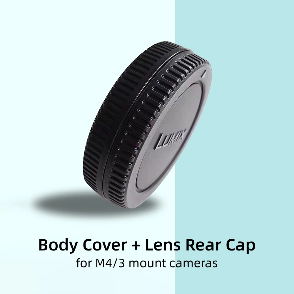 Camera Body Cover Lens Rear Cap for Olympus EM10 Panasonic Lumix GH7 GH6 GH5 GH5S GH4 G9II G9 G85 G95 GX9 GX85 M43 Accessories
