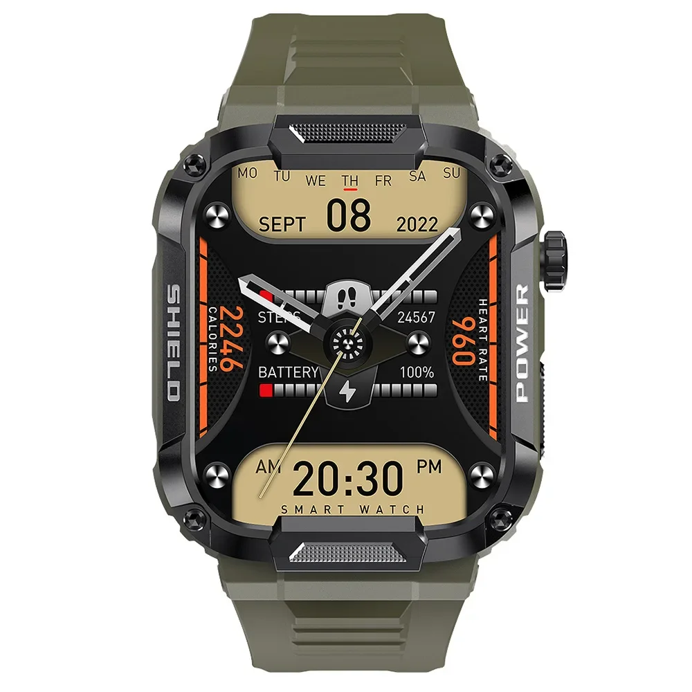 MK66 Three-proof Sports Smart Watch Large Screen High Definition Bluetooth Call Music Watch Outdoor Waterproof Step Counting