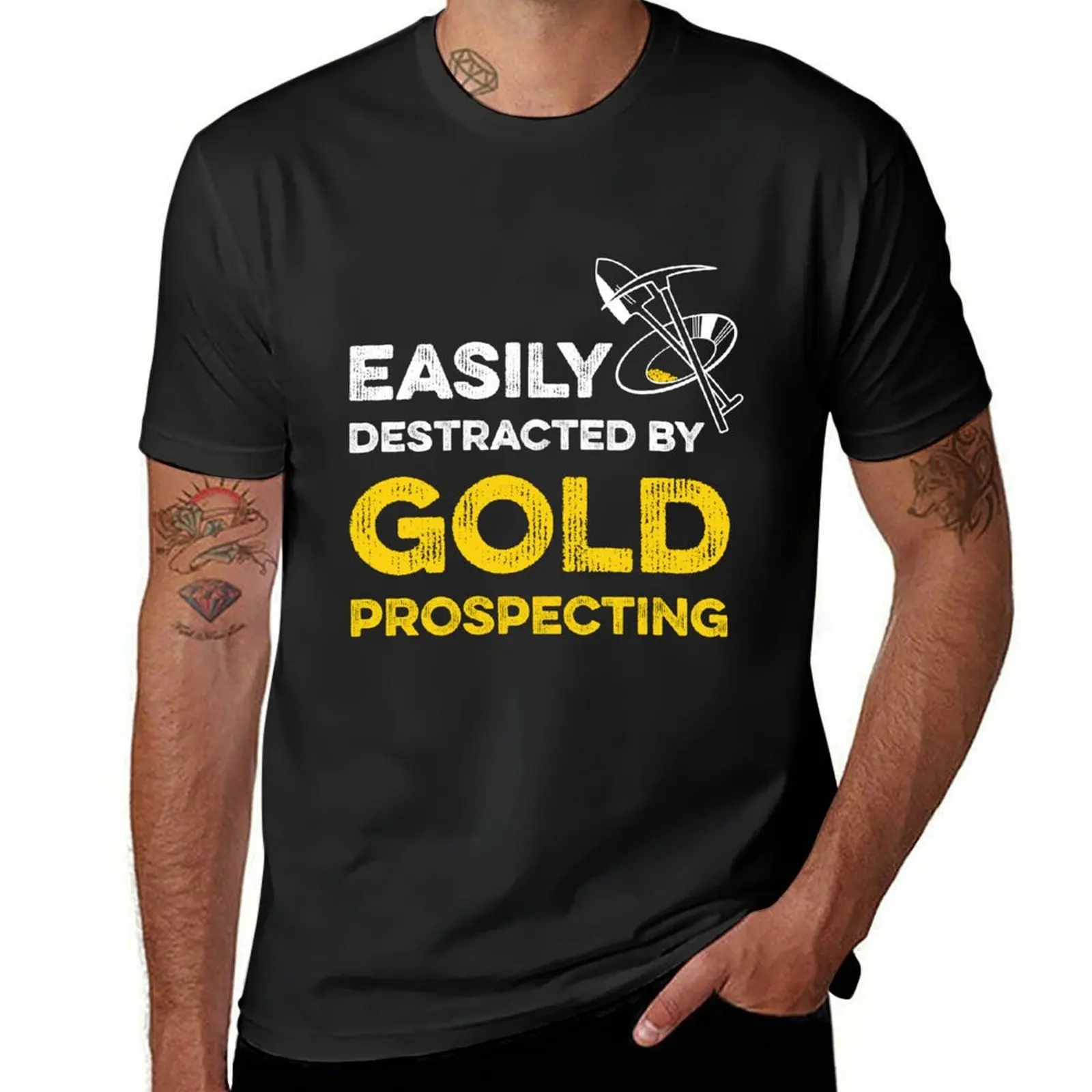 Funny Gold Prospecting t-shirt Gold Panning diggers finder Panning Gift