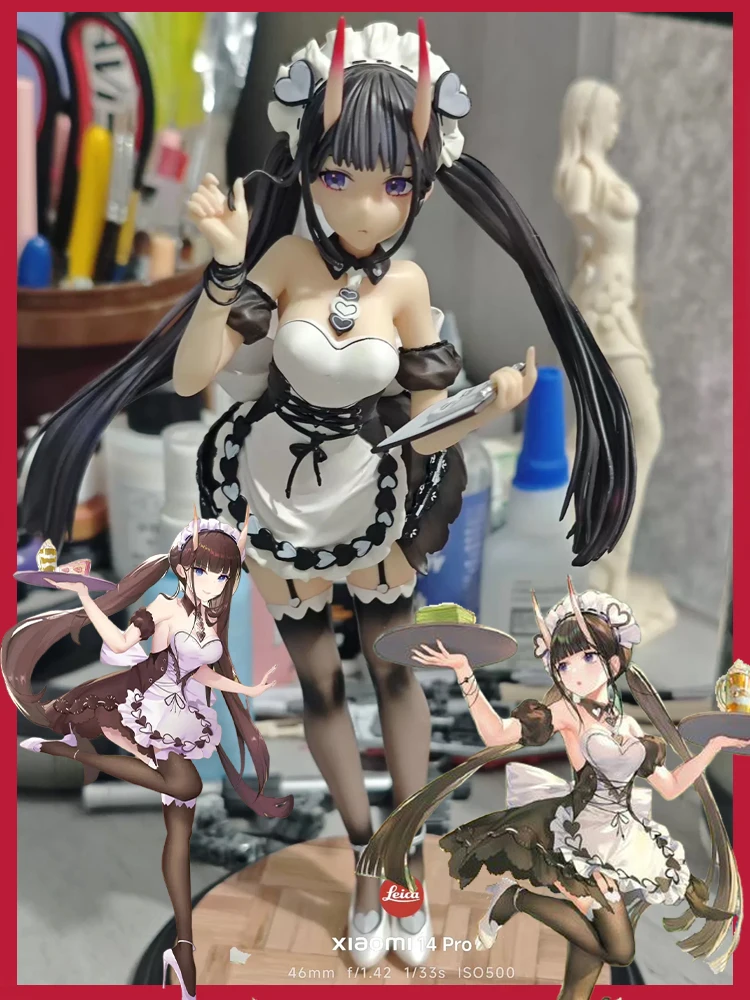 

В наличии: Модель GK Azur Lane Need Less Ice Коллекционная фигурка аниме-девушки в костюме горничной Ijn Noshiro со сменными двойными головными украшениями