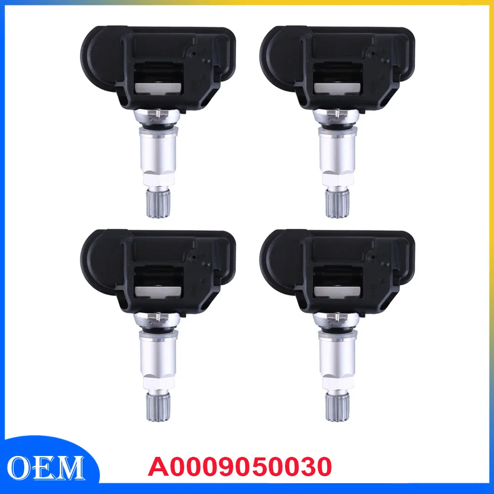 

4Pcs Tire Pressure Sensor Replacement TPMS Tyre Pressure Monitor System A0009050030 for Mercedes-Benz GLCES Class A B C
