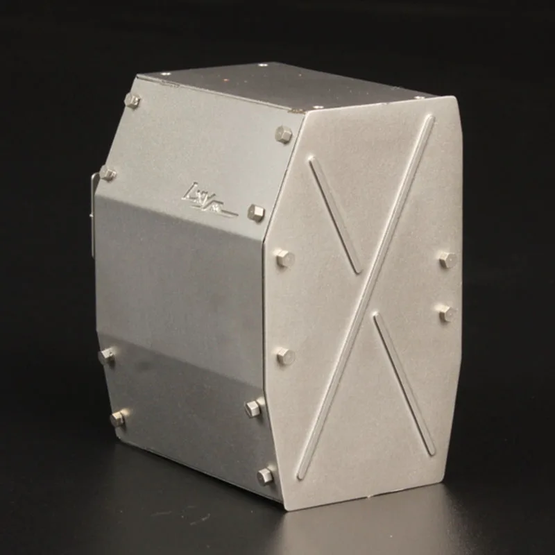 Maßstab 1:14 1 Stück Metall-Simulations-Auspuffbox für Tamiya RC Truck SCANIA 770S R620 VOLVO BENZ Arocs MAN TGX Autozubehör