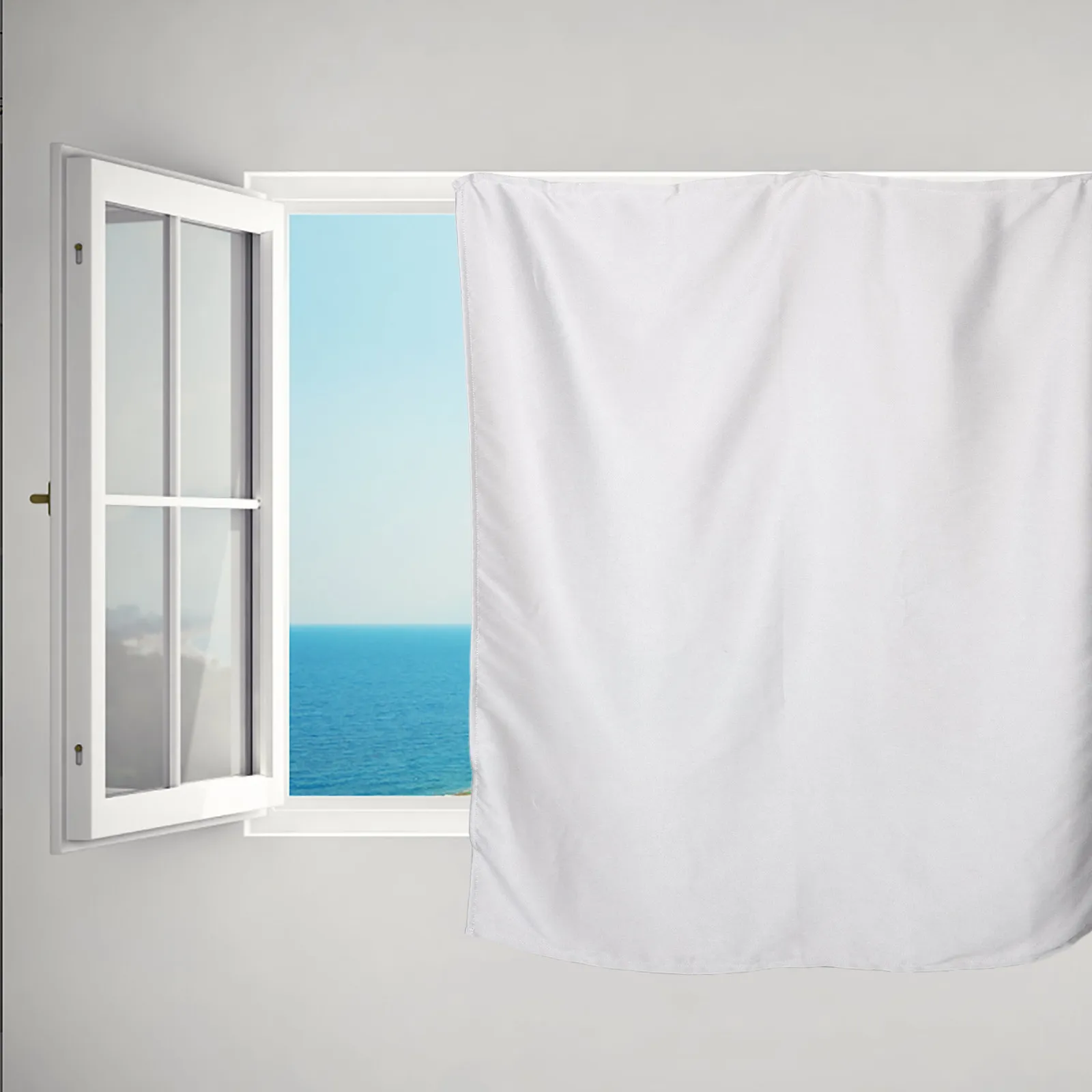 Self Adhesive Blackout Curtain for Bedroom Light Blocking Window Drapes Sun Blocking Room Darkening Nursery Living Room Hotel view 5