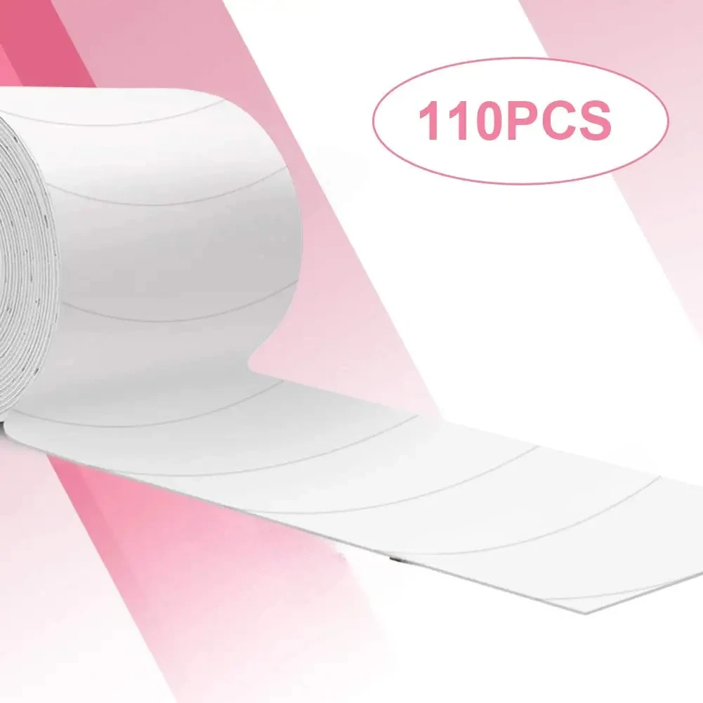 Rouleau de coussinets pour les yeux en mousse, bandes pour les yeux, autocollants pour Extension de cils, patchs de greffage, fournitures pour cils, 110 pièces/rouleau