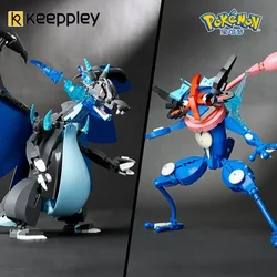 Keeppley Pokemon Toy Charizard Model Xiaozhi Version Greninja Assembly Building Block Model Ornaments Holiday Gift