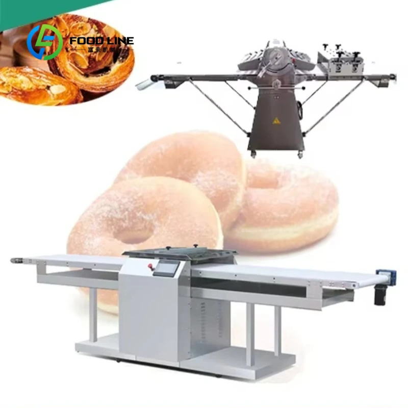 Customized Commercial Manual Dough Sheeter with Cutting Tool, Full Stainless Steel Bakery Machine for Pizza Pastry