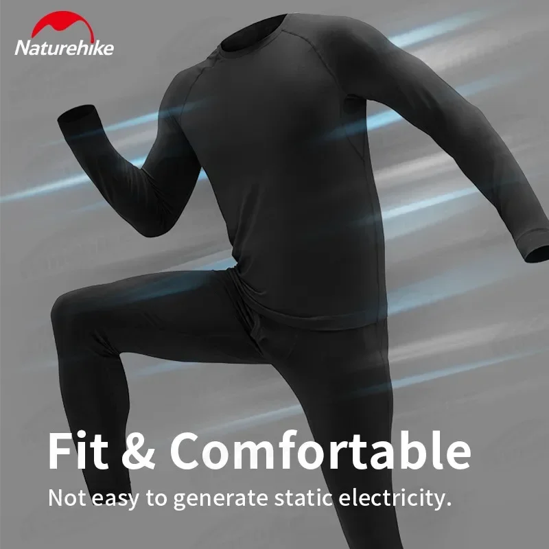 Naturehike Warm Thin Thermal Underwear Suit Outlast® Soft Breathable Outdoor Camping Sportswear 5℃~15℃ Men Women Warm Underwear