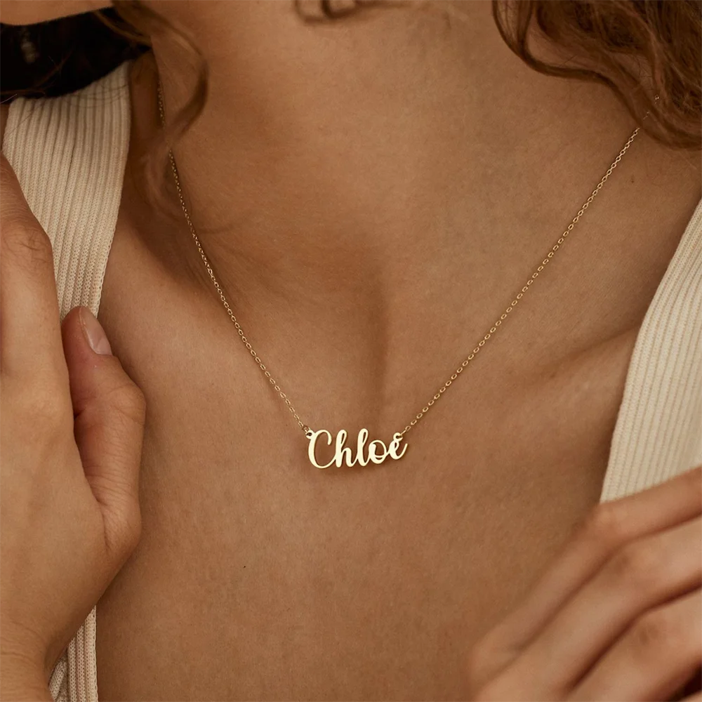 Wholesale exquisite name necklaces, personalized children's name necklaces, birthday gifts for her, holiday gifts