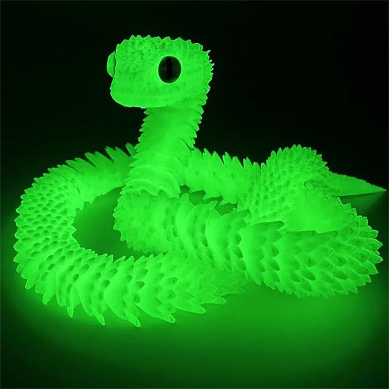 

30in 3D Printed Snake Toys, Flexible 3D Printed Animal, Fidget ADHD Snake Toys, Perfect Desk Pet for Animal Collectors