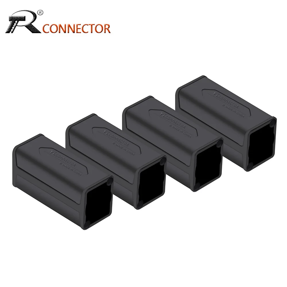 Carcasa de plástico para conector de alimentación XLR de 6,35mm, carcasa de acoplador de dispositivos de alimentación de CA, carcasa de bricolaje con tornillos, 10 Uds./lote