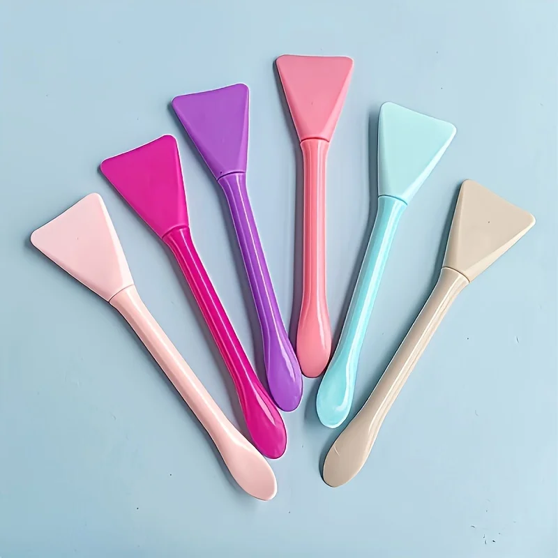 1Pc Dual-Ended Silicone Palm Brushes, Multi-Purpose Resin Epoxy Paint Application Tool, Easy Clean, Unscented, random color