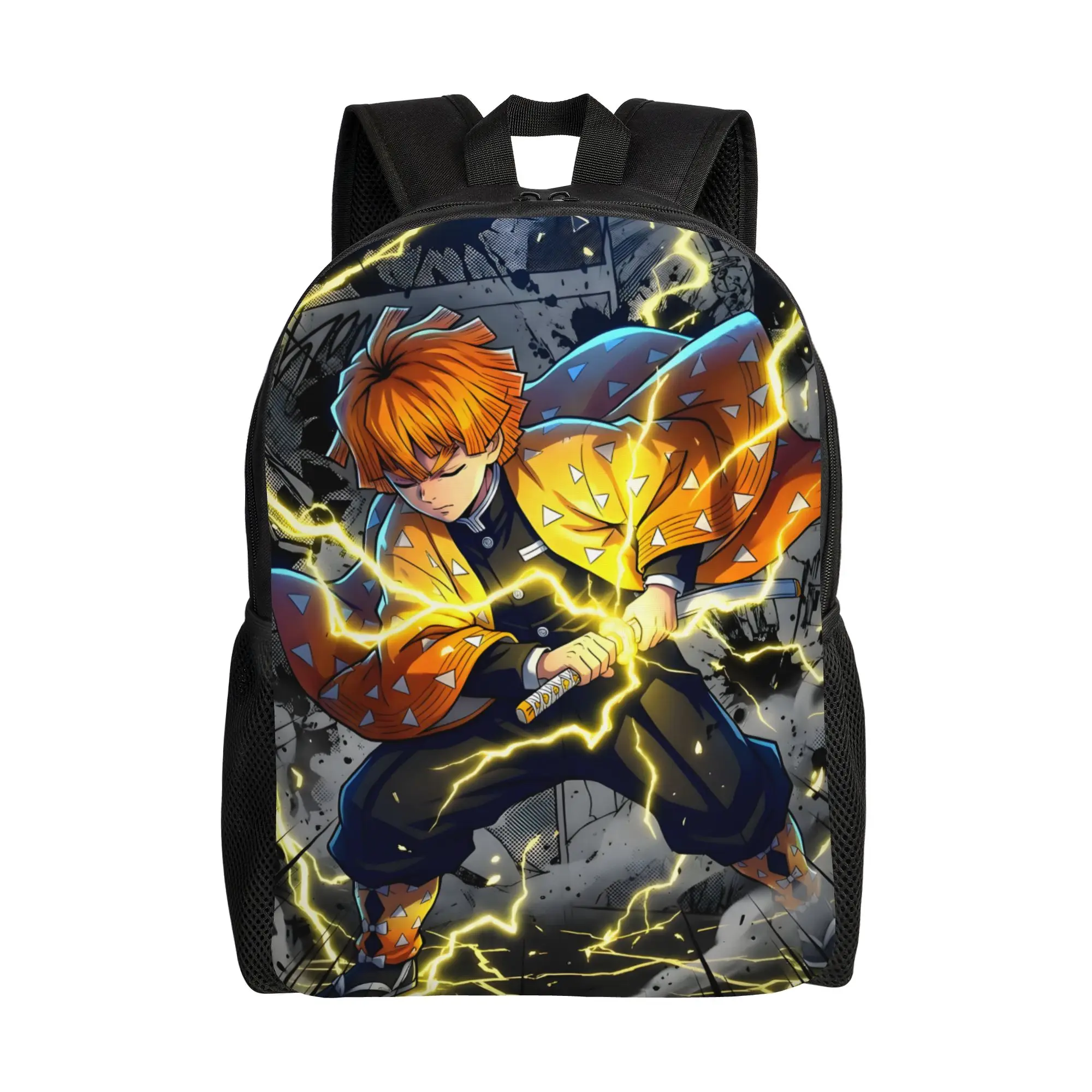 1Piece Backpack Thunder Breathing New School Year Handbag Travel  Demon Slayer Anime For Gifts New Term Starts