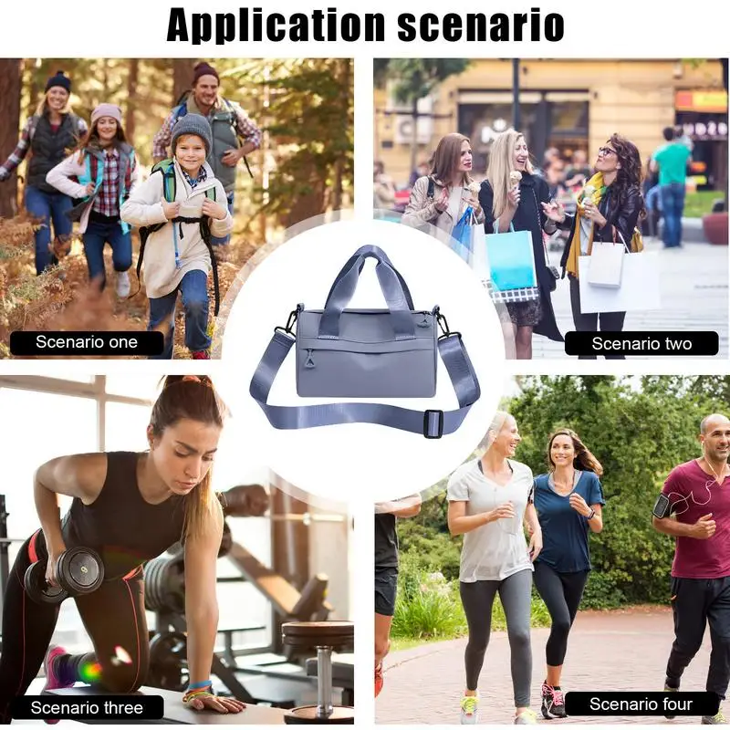 Bolsas de gimnasio pequeñas multiusos con cremallera, bolso de Fitness, bolso de mano al aire libre con correas de hombro, bolsos cruzados portátiles para senderismo