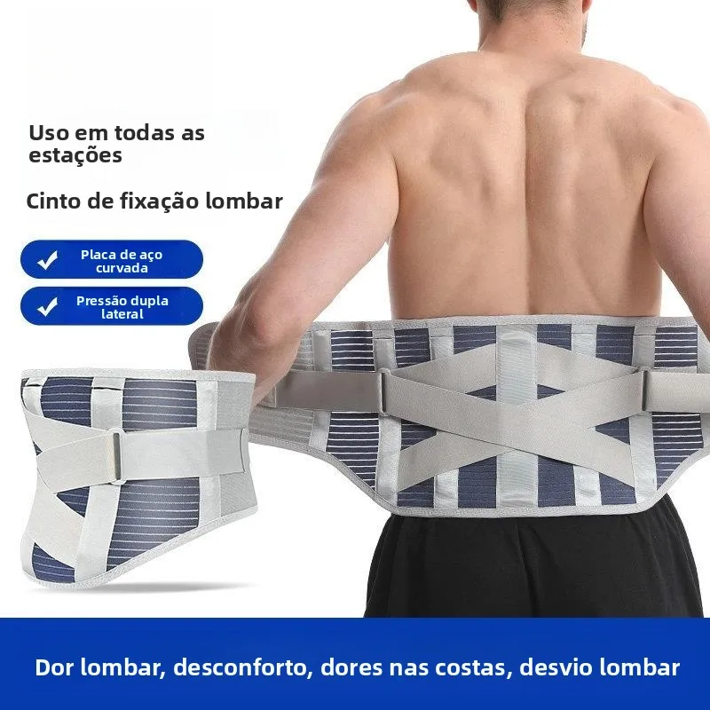 double-pressure-medical-waist-support-belt-fitness-fish-thread-breathable-sports-lumbar-support-back-pain-relief-belt