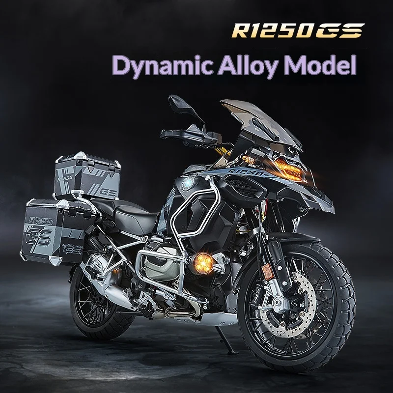 

XLG 1:7 BMW R 1250 GS Adventure 2023 "Waterbird" Collectible Alloy Motorcycle Model with Functional Suspension