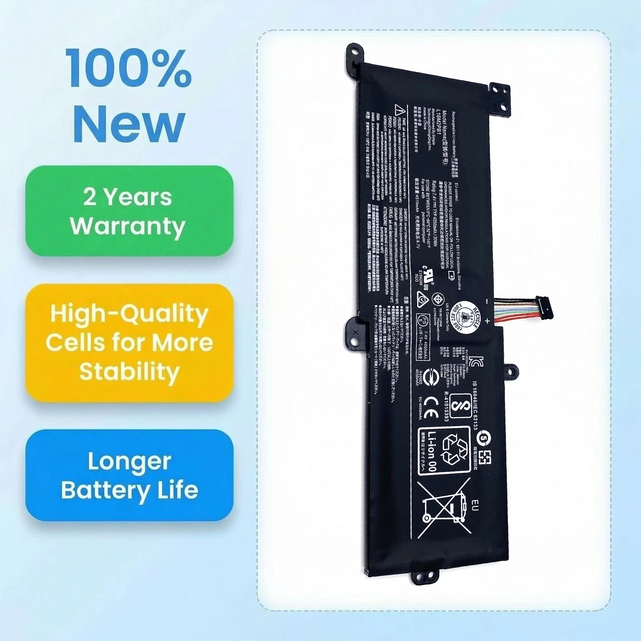 Nueva batería para ordenador portátil L16C2PB2 L16M2PB1 L17M2PB7 para Lenovo IdeaPad 330-15IKB 320-15IKB 320-15AST 320-17IKB S145-15AST 320-15ABR