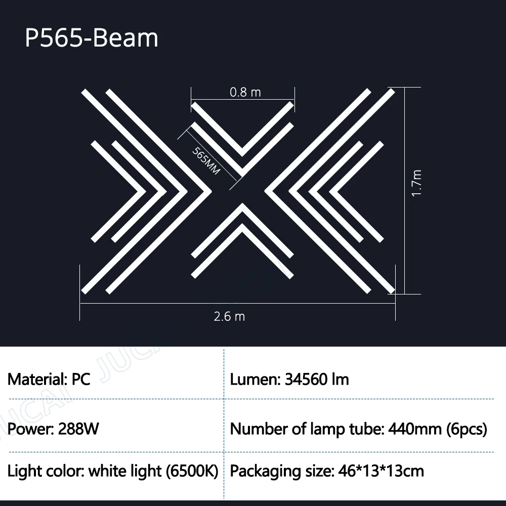 Zeshoekige garageverlichting roosters LED plafondlamp 6500K superheldere honingraatverlichting plafond voor magazijn autowerkplaats tentoonstellingshal