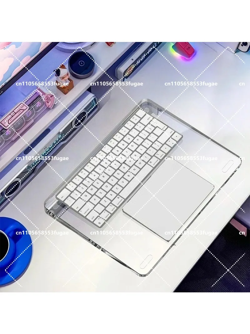 Wrist Rest Support For Trackpad 2 3 Keyboard Touch ID Numeric Keypad Acrylic Stand Transparent Crystal Holder
