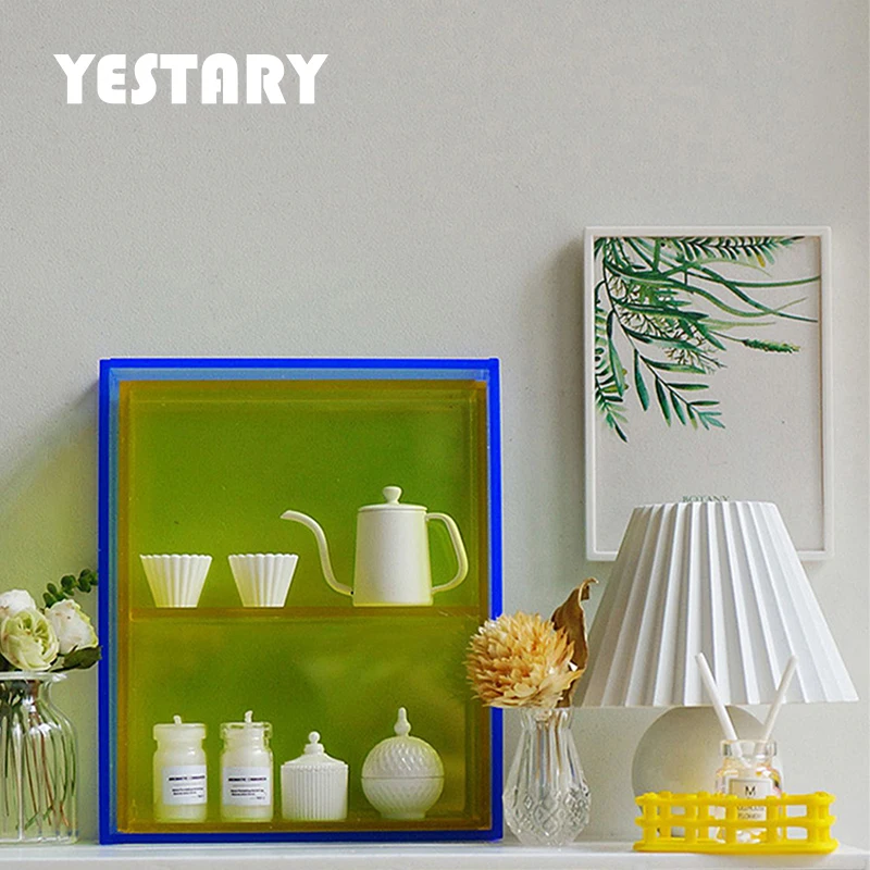 

YESTARY Doll Furniture For 1/6 Bjd Doll House Accessories Obitsu 11 Candy Color Shelf Locker DIY Fashion Toys Mini Dollhouse