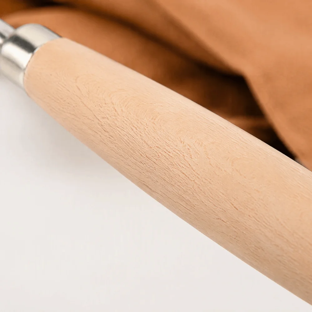 2pcs Wooden Handle Leather Carving Tools Double Head Lightweight Design Modeling Carving Tools Metal Tip Leather Press Rub Tool