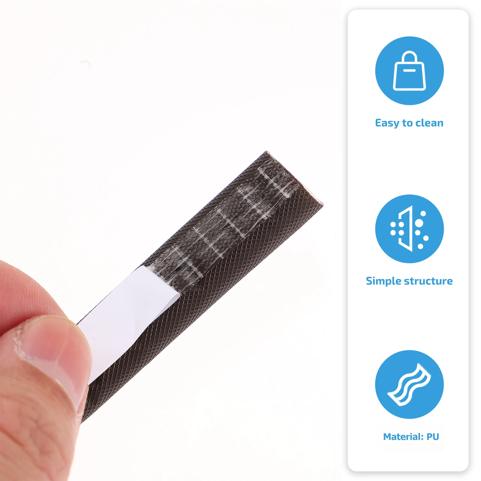 

Door Seal Weatherproof Soundproof Dustproof Waterproof Insectproof Self Adhesive PU Material Durable Easy Install Suitable Door