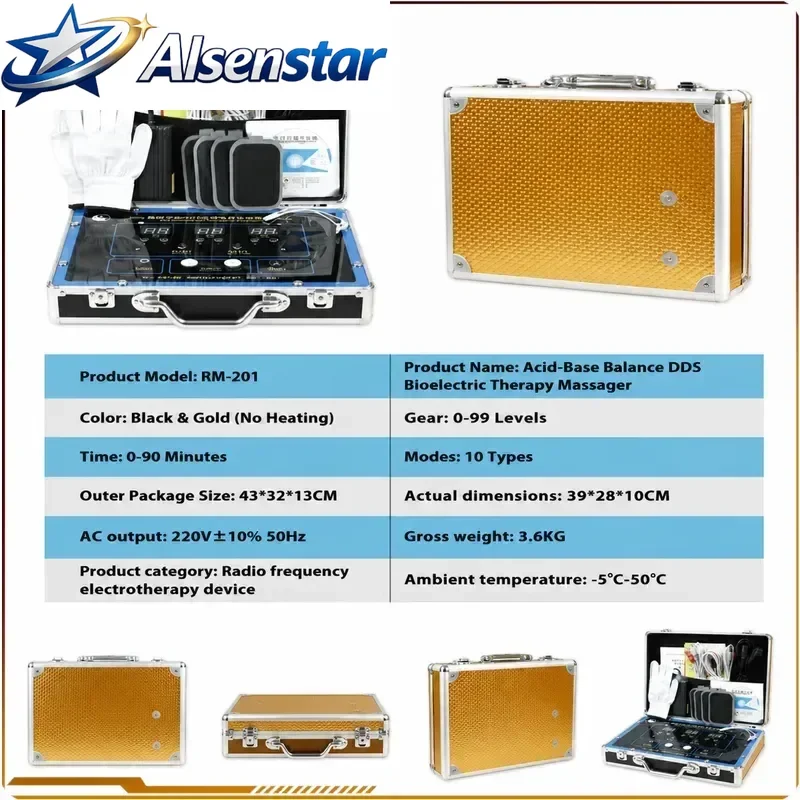 Acid-base Flat DDS Bio Electrical Meridian Fohow Bioenergy Massager Electric Pulse Physiotherapy Device Muscle Stimulator Tool