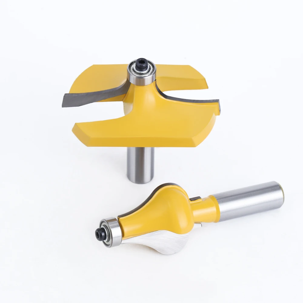 Jeu de mèches de toupie à main courante pour accoudoir à tige ondulée, fraise à tenon pour calcul du bois, fraises à travailler MC03046, 12mm,