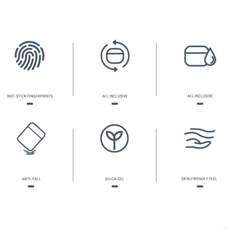 R91A Эргономичный прозрачный мягкий корпус для воздуха 4 наушники антислип