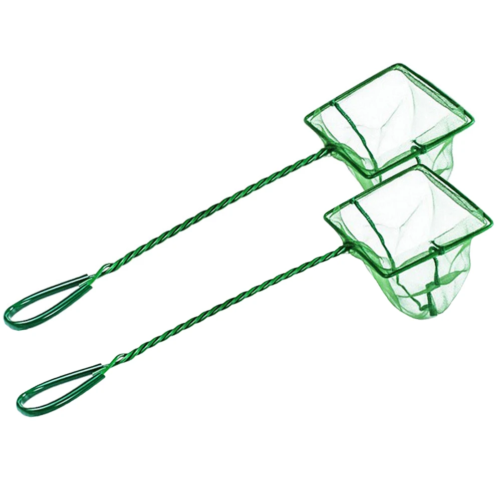 

2Pcs Fishing Net Extendable Portable Pond Nets Gear Large Collapsible Tools Handheld Fish Mesh Nylon Soft Suitable for Big Fish