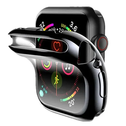 Funda de TPU para apple watch series 9 8 7 6 5 4 3 SE 41mm 45mm 42-44mm-40mm protector de pantalla accesorios para apple watch band