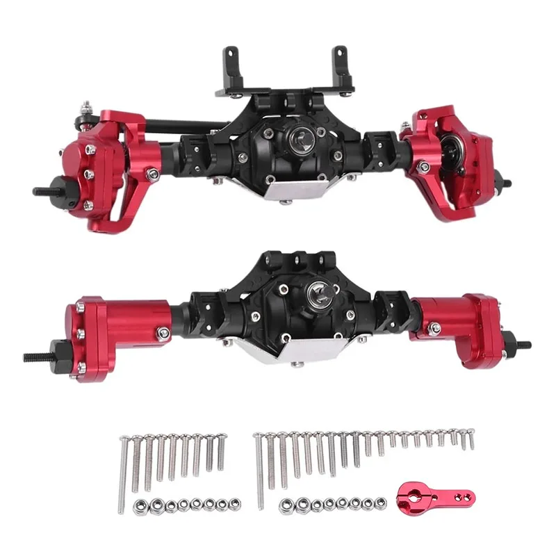 

RC Car CNC Anodized Front and Rear Portal Axle for 1/10 RC Crawler Car Axial SCX10 II 90046 RC4WD D90 RGT 86100 Redcat GEN8