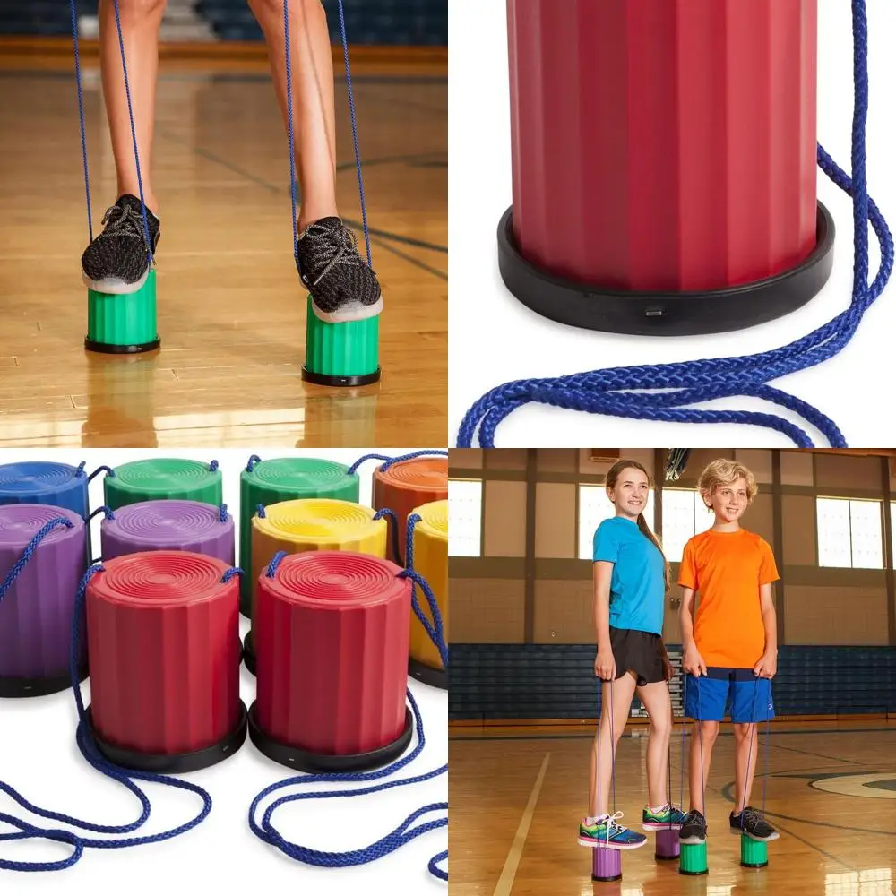 

Champion Sports Platform Kid Stilts: Classic Kids Party, Birthday, and Picnic Game Set (PPSSET)