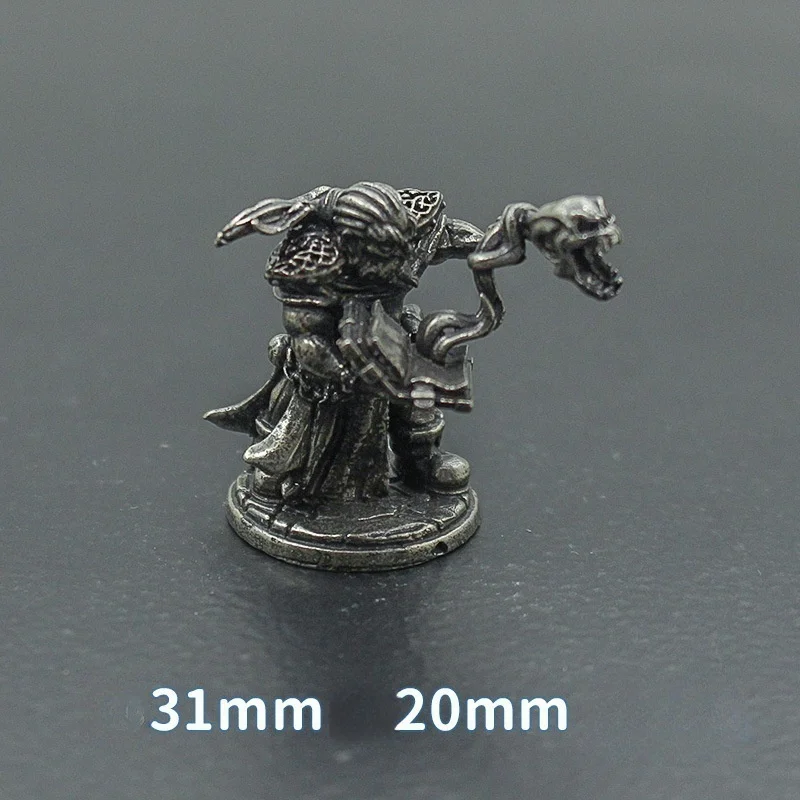 مصغرة الرجعية قزم ماج الجندي النحاس تمثال المحارب نموذج مكتب ديكور غرفة ديكور لعبة قطع الشطرنج المنمنمات الأولاد هدية #4
