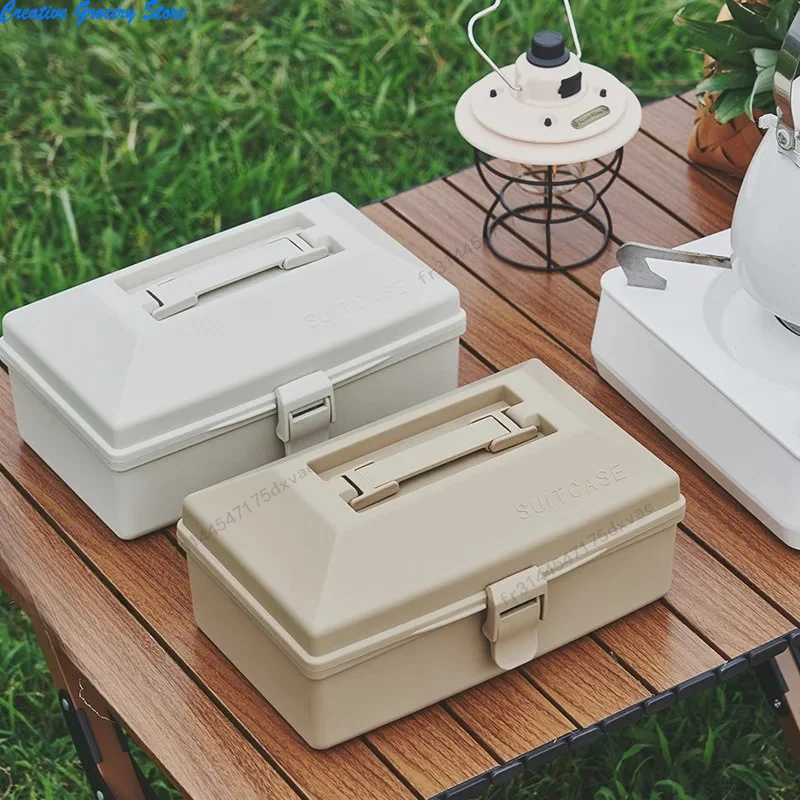 Tragbare Aufbewahrungsbox Werkzeugkasten Kofferraum-Organizer Multifunktionaler Reise-Outdoor-Koffer