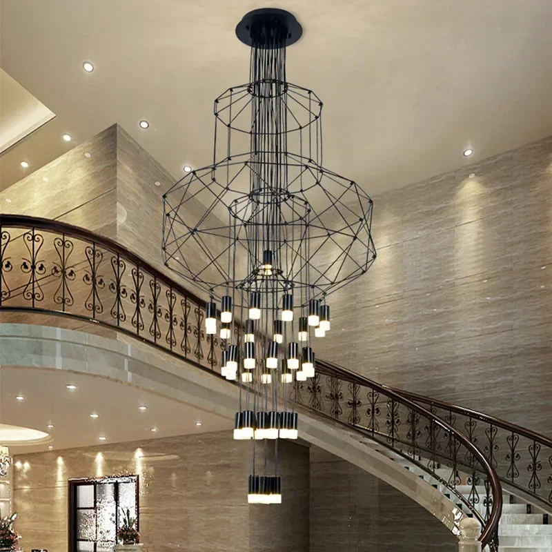 

Италия Дизайнерский Акриловый Роскошный Светодиодный Подвесной Светильник Гостиная Ресторан Спальня Лестница Простая Линия Люстра Домашний Декор Свет