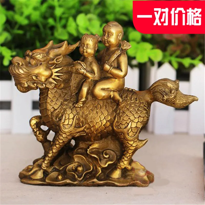 Brass Unicorn Decorations Brass Kirin Crafts Supplies