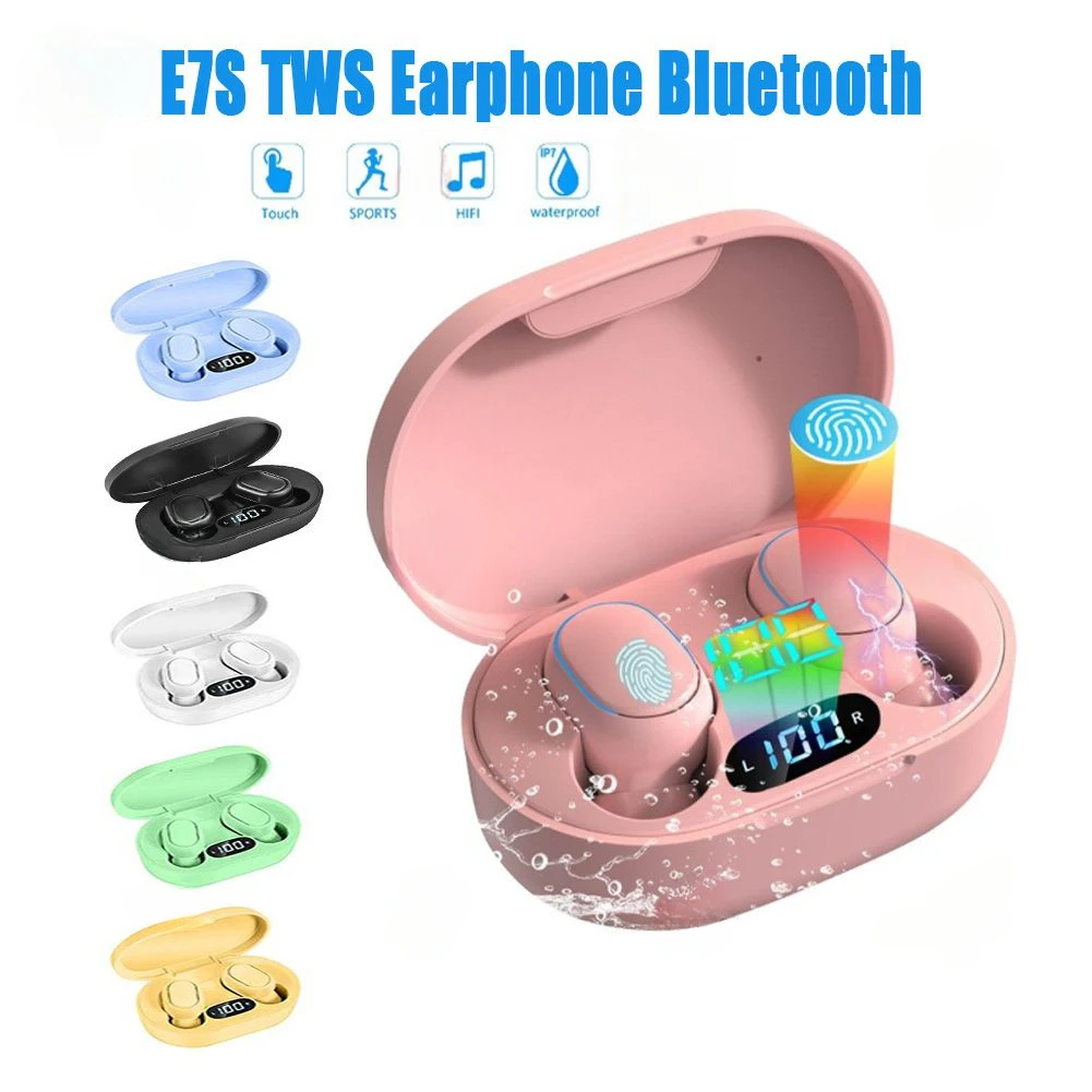 E7S Wireless Headphones 5.0 Fone Bluetooth Earphones HIFI Lossless Sound Headset Sport Mini TWS Earbuds For xiaomi lenovo phones