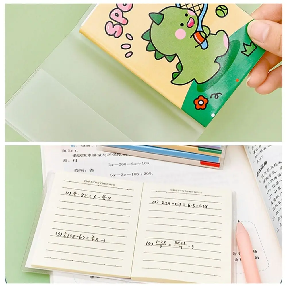 Rubber Sleeve Book Cartoon Mini Notebook A7 Dinosaur Mini Planner Notebook Lovely Diary Astronaut Mini Share Book